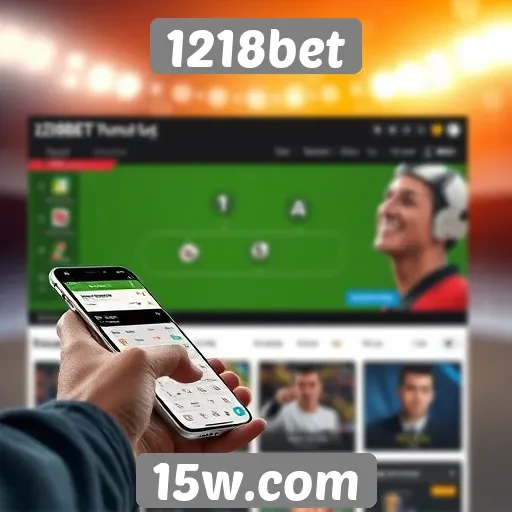 Funcionalidades móveis do site 1218bet